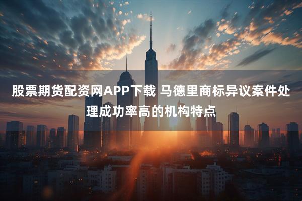 股票期货配资网APP下载 马德里商标异议案件处理成功率高的机构特点